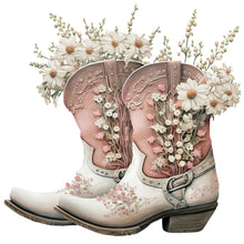 Lade das Bild in den Galerie-Viewer, Western Cowboy Boot-voller Round Diamond Painting-30x30cm
