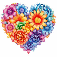 Lade das Bild in den Galerie-Viewer, Heart Flower-voller Round Diamond Painting-30x30cm
