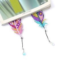 Lade das Bild in den Galerie-Viewer, DIY Diamond Painting-Feather Lesezeichen
