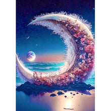 Lade das Bild in den Galerie-Viewer, Strandlandschaft - Vollbohrer-Diamantmalerei
