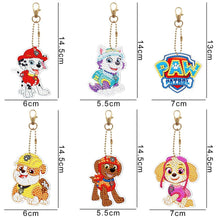 Lade das Bild in den Galerie-Viewer, 6 PCS Paw Patrol doppelseitig  DIY Craft Schlüsselanhänger
