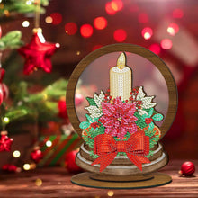 Lade das Bild in den Galerie-Viewer, DIY Weihnachtsschmuck aus Holz mit Kristall- und Diamantmalerei
