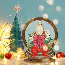 Lade das Bild in den Galerie-Viewer, DIY Weihnachtsschmuck aus Holz mit Kristall- und Diamantmalerei
