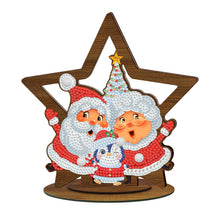 Lade das Bild in den Galerie-Viewer, DIY Weihnachtsschmuck aus Holz mit Kristall- und Diamantmalerei
