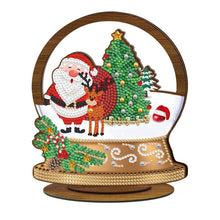 Lade das Bild in den Galerie-Viewer, DIY Weihnachtsschmuck aus Holz mit Kristall- und Diamantmalerei
