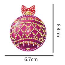 Lade das Bild in den Galerie-Viewer, 5 teile/satz doppelseitige weihnachten diy diamant malerei hängende baum dekoration
