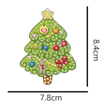 Lade das Bild in den Galerie-Viewer, 5 teile/satz doppelseitige weihnachten diy diamant malerei hängende baum dekoration
