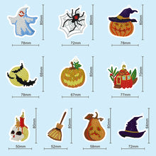Lade das Bild in den Galerie-Viewer, 10 teile/satz DIY Diamant Malerei Dekoration Weihnachten / Halloween Baum Anhänger
