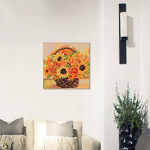 Lade das Bild in den Galerie-Viewer, Blumen - voller quadratischer Diamant - 25x25cm
