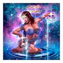 Lade das Bild in den Galerie-Viewer, Aquarius - runder runder Diamant - 30x30cm
