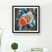 Lade das Bild in den Galerie-Viewer, Retro-Blume - voller quadratischer Diamant - 30x30cm
