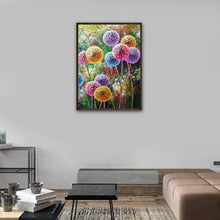Lade das Bild in den Galerie-Viewer, Löwenzahn - voller runder Diamant - 30x40cm
