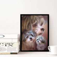 Lade das Bild in den Galerie-Viewer, Hund - voller runder Diamant - 40x30cm
