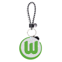 Lade das Bild in den Galerie-Viewer, 1pcs Fußball VfL Wolfsburg doppelseitig - 5D DIY Bastel Schlüsselanhänger
