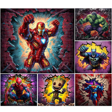Lade das Bild in den Galerie-Viewer, Marvel-Helden- Diamond Painting-40x35cm
