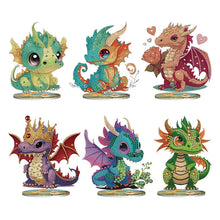 Lade das Bild in den Galerie-Viewer, Drache-Einseitiger Bohrer-Diamant-Desktop-Ornament
