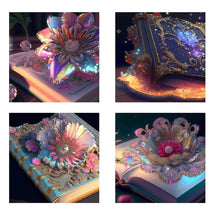 Lade das Bild in den Galerie-Viewer, Colored Flower Magic Book-Voller Diamond Painting-30x30cm

