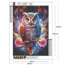 Lade das Bild in den Galerie-Viewer, Traumeule-Voller  Diamond Painting-30x40cm
