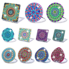 Lade das Bild in den Galerie-Viewer, Mandala-Diamant-Schminkspiegel

