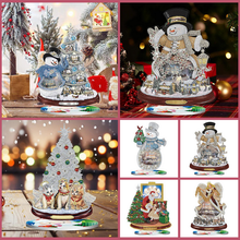 Lade das Bild in den Galerie-Viewer, Weihnachts-Desktop-Ornament mit einseitigem Drill-Diamant-Motiv
