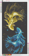 Lade das Bild in den Galerie-Viewer, Bunte Fische - volle Runde Diamant-Malerei - 85x45cm
